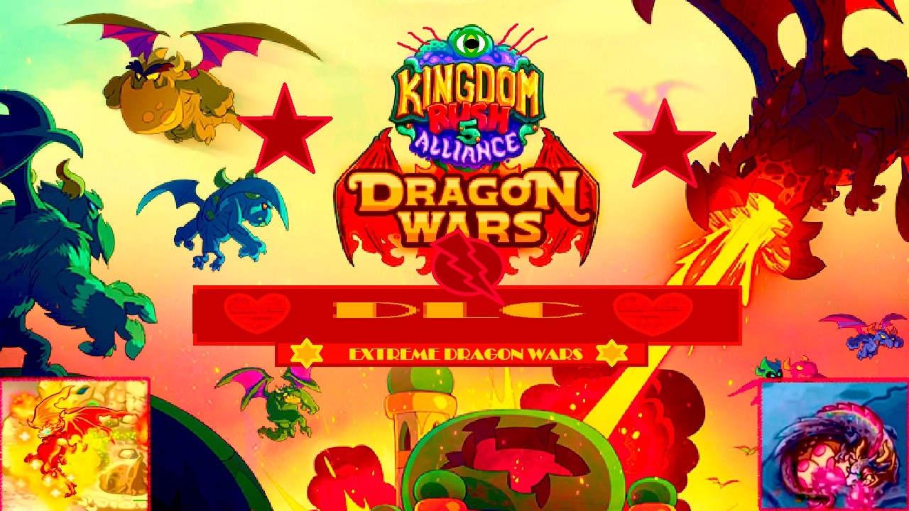 Kingdom Rush Alliance DLC Dragon Wars (Tower Defense, Zagrajmy) #3 Gigantyczny BOSS