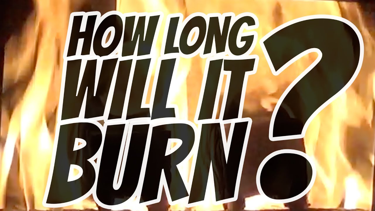How long will it burn? This time 2 beams from a pallet divided into 8 pieces. Real fire, & no loop.
