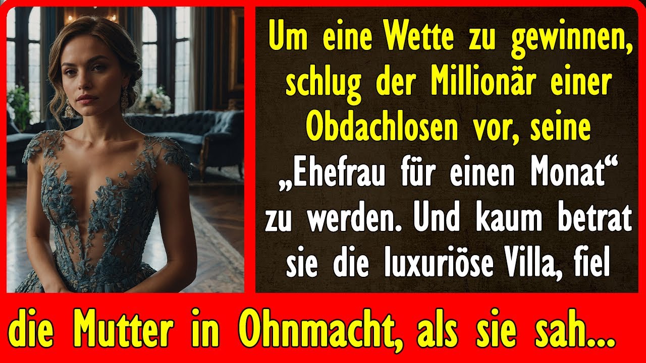 Um einen Streit zu gewinnen, schlug der Millionär einer Obdachlosen vor, seine „Ehefrau“ zu werden