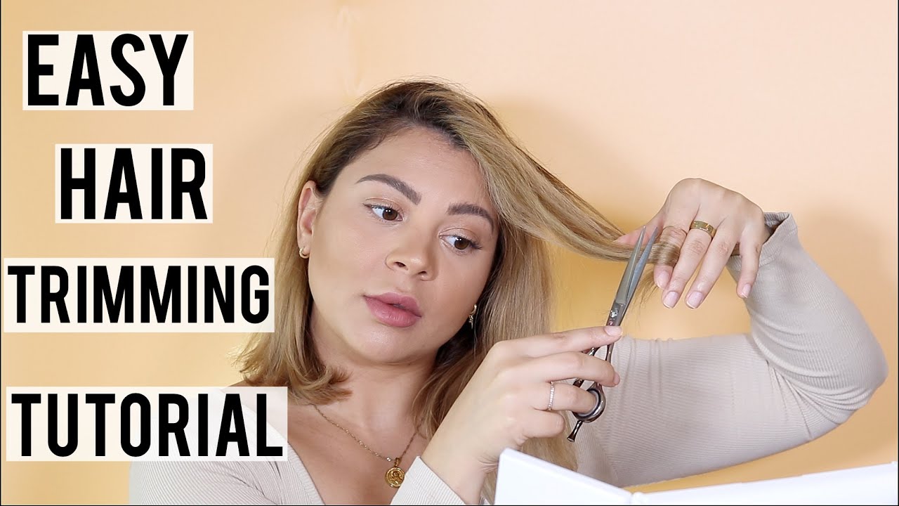 HOW TO TRIM YOUR HAIR / DO A DUSTING TO REMOVE SPLIT ENDS AT HOME | PRO HAIRDRESSER TUTORIAL