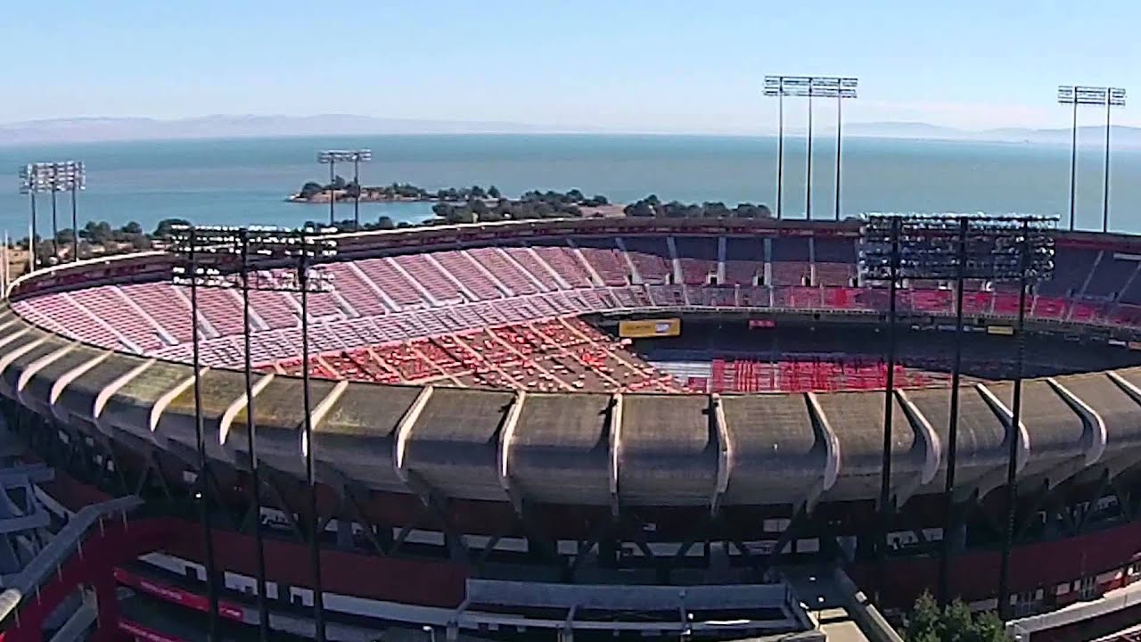 Drone view - Candlestick Park - History and Demolition