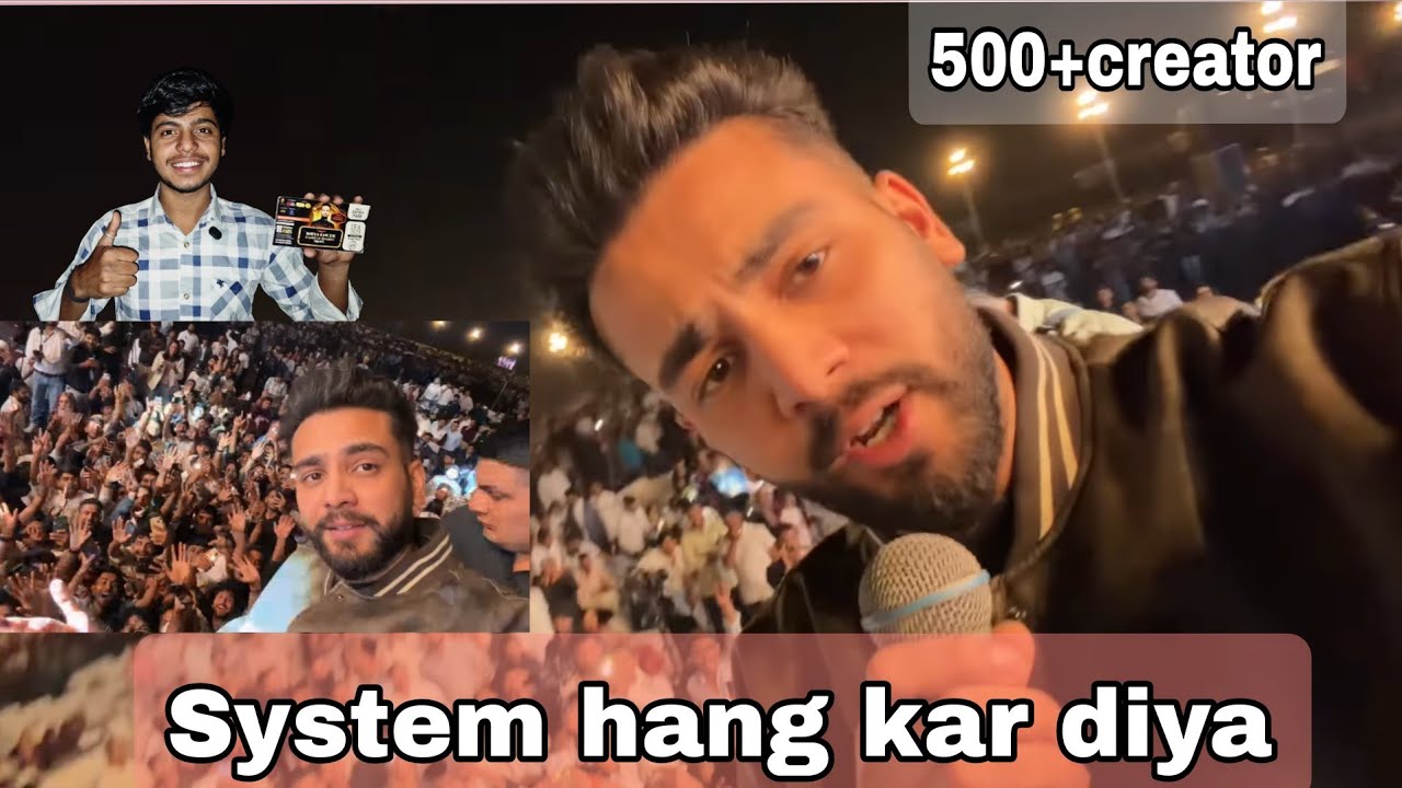 Elvish Yadav 😱 with 500+creator iifa Awards Show In chomu jaipur 