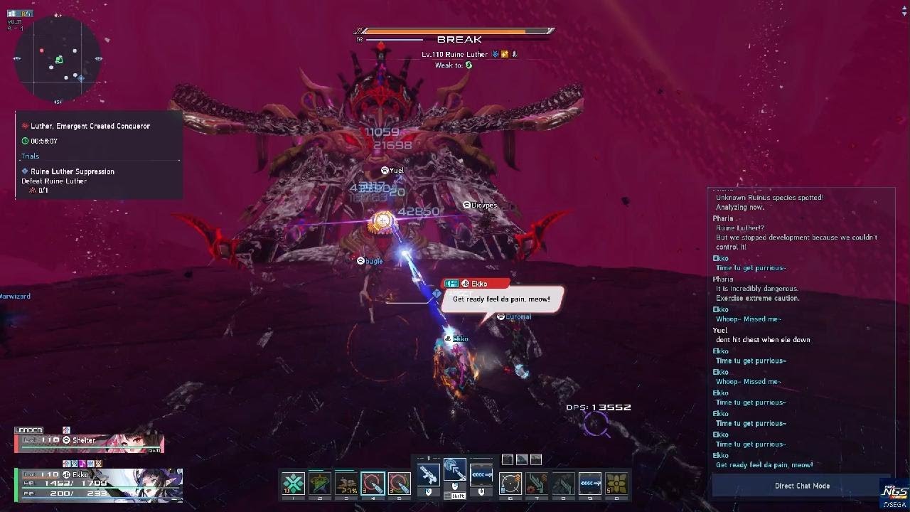 Pso2 Luther Mewtalation!