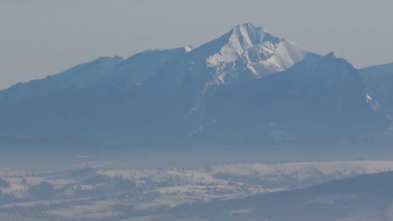 Widok na Tatry - z południowego stoku Babiej Góry 2020.12.27