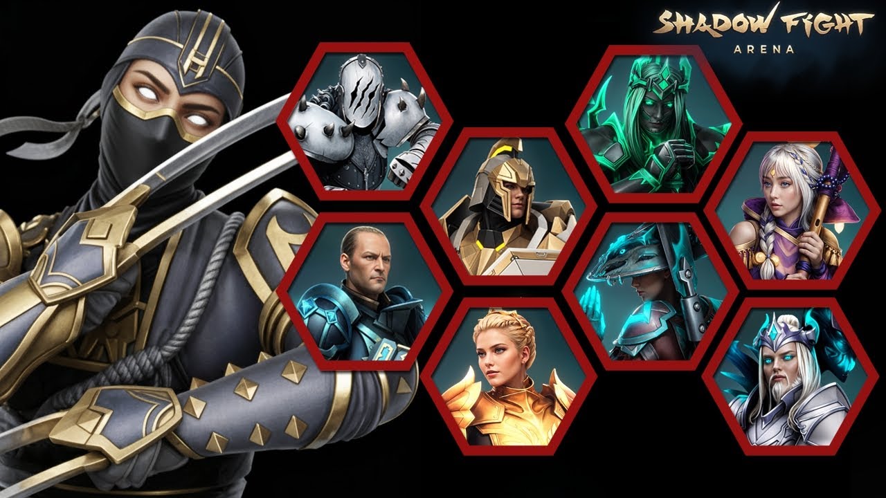 Shadow Fight 4 Arena: Рысь против всех боссов — все главы | SFA — режим истории