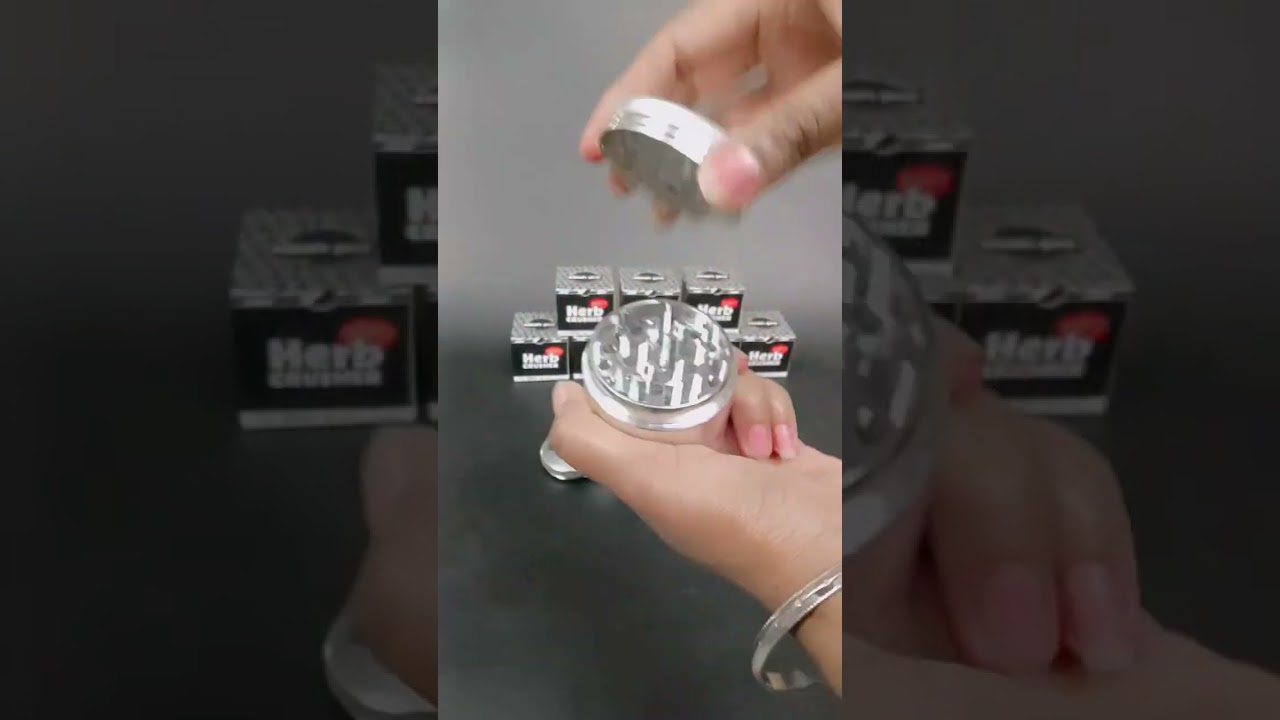 Stash-Pro Chrome Silver Metal Herb Crusher-50mm #stashpro #crusher #grinder #jonnybaba #shorts