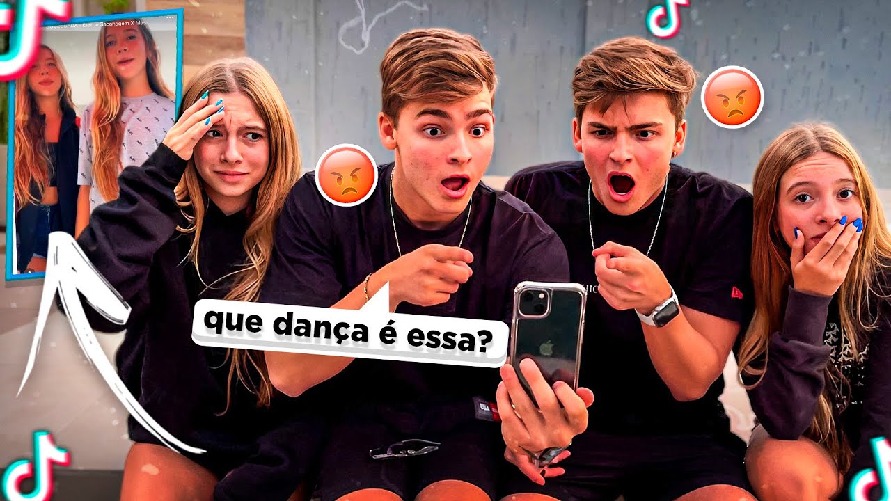 REAGINDO A TIK TOK DAS MINHAS IRM&Atilde;S DAN&Ccedil;ANDO FUNK! &bull;Irm&atilde;os Scribel&bull;