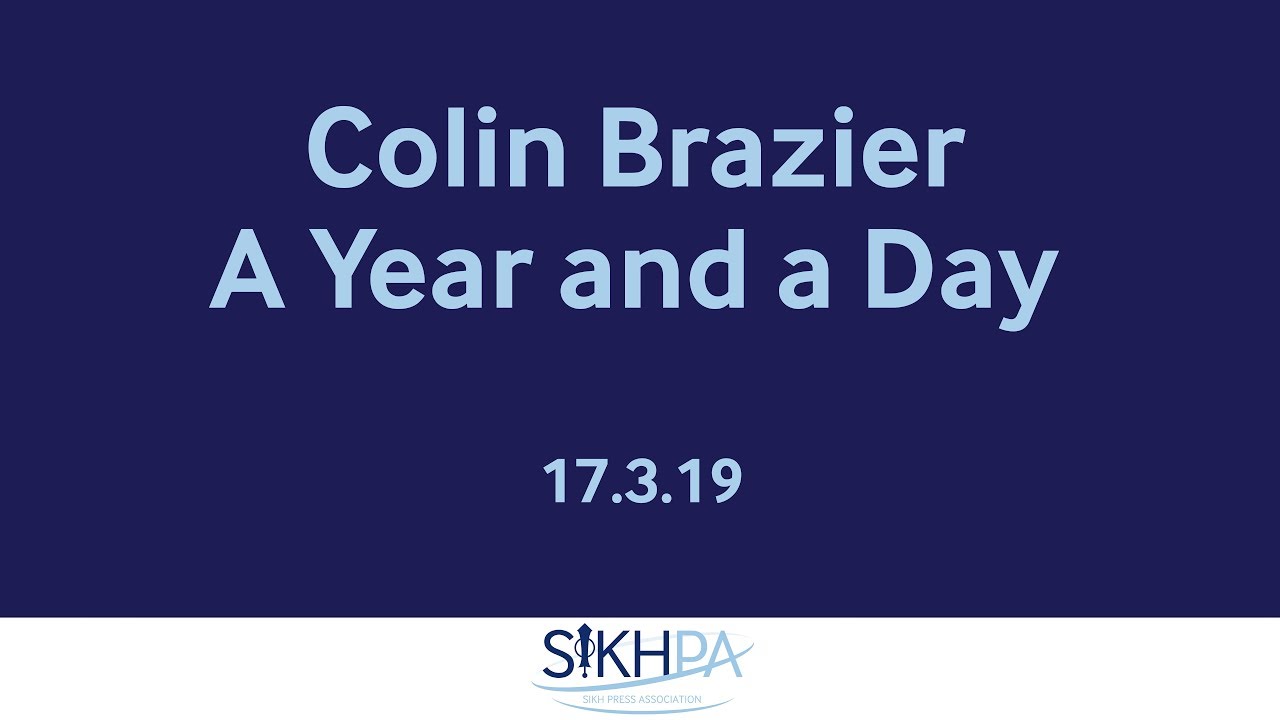 Colin Brazier: A year and a day