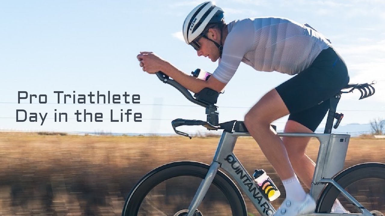 Pro Triathlete Day in the Life: 4300 yard swim/ 104 mile bike ride / full day of eating