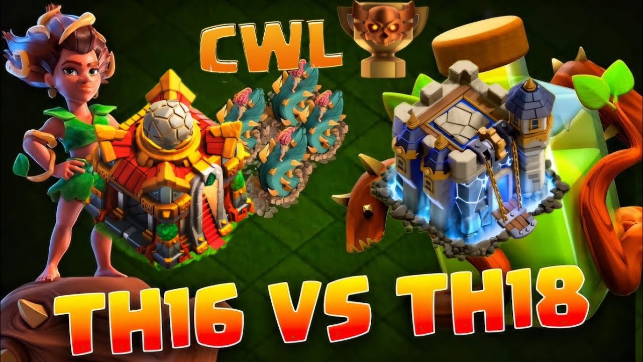 TH16 vs TH18 OP STRATEGY IN CWL EASY 3 STARS (ROOT RIDER ATTACK)
