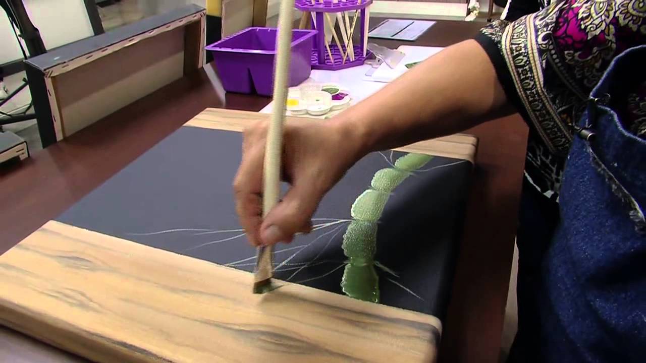 Mulher.com 08/04/2015 -  ANA MARIA GUIMARAES PINTURA EM TELA ORQUIDEA PT1