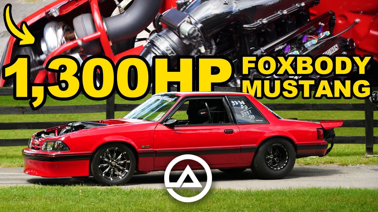 1300 hp Single Turbo Fox Body Mustang