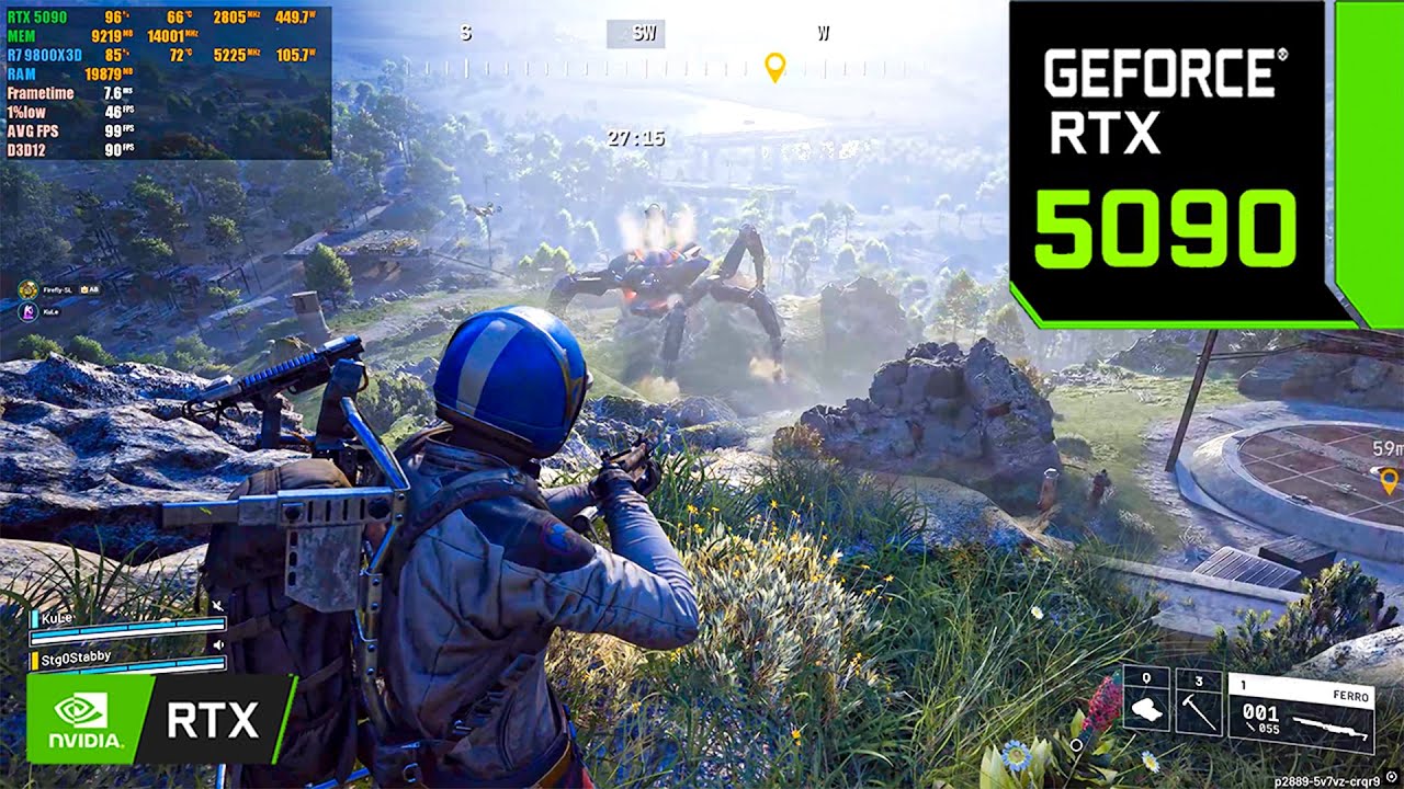 Arc Raiders: RTX 5090 32 ГБ (максимальные настройки 4K DLAA ВКЛ.)