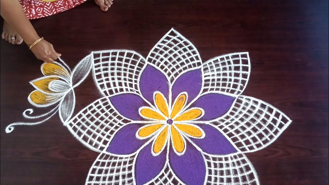 பங்குனி உத்திரம் ஸ்பெஷல் கோலம்/Easy freehand rangoli designs/Lathakolam
