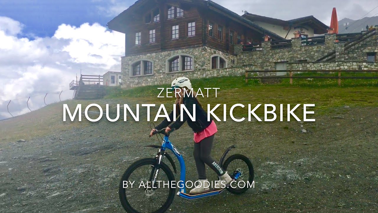 Mountain Kickbike from Sunnegga to Zermatt, Switzerland 4K | allthegoodies.com