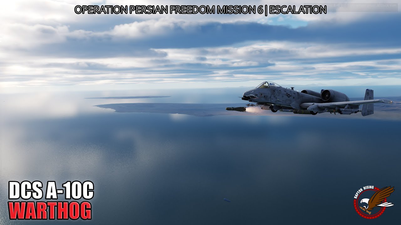 DCS A-10C Warthog | Operation Persian Freedom Mission 6 | Attacking the mainland | 4K 60 FPS RTX3090