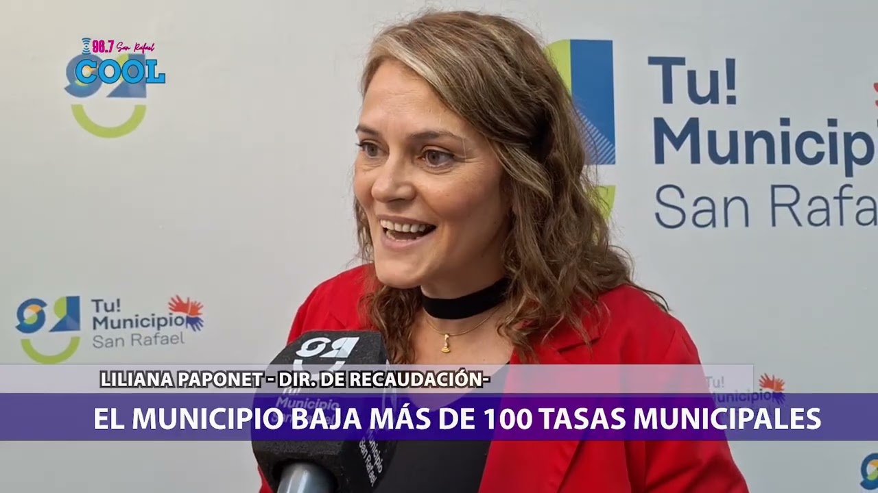 📉🏛️ Ya rige la baja y eliminación de más de 100 tasas municipales en San Rafael