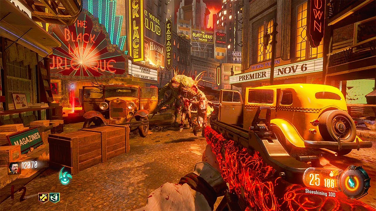 BLACK OPS 3 ZOMBIES: SHADOWS OF EVIL GAMEPLAY (NO COMMENTARY)