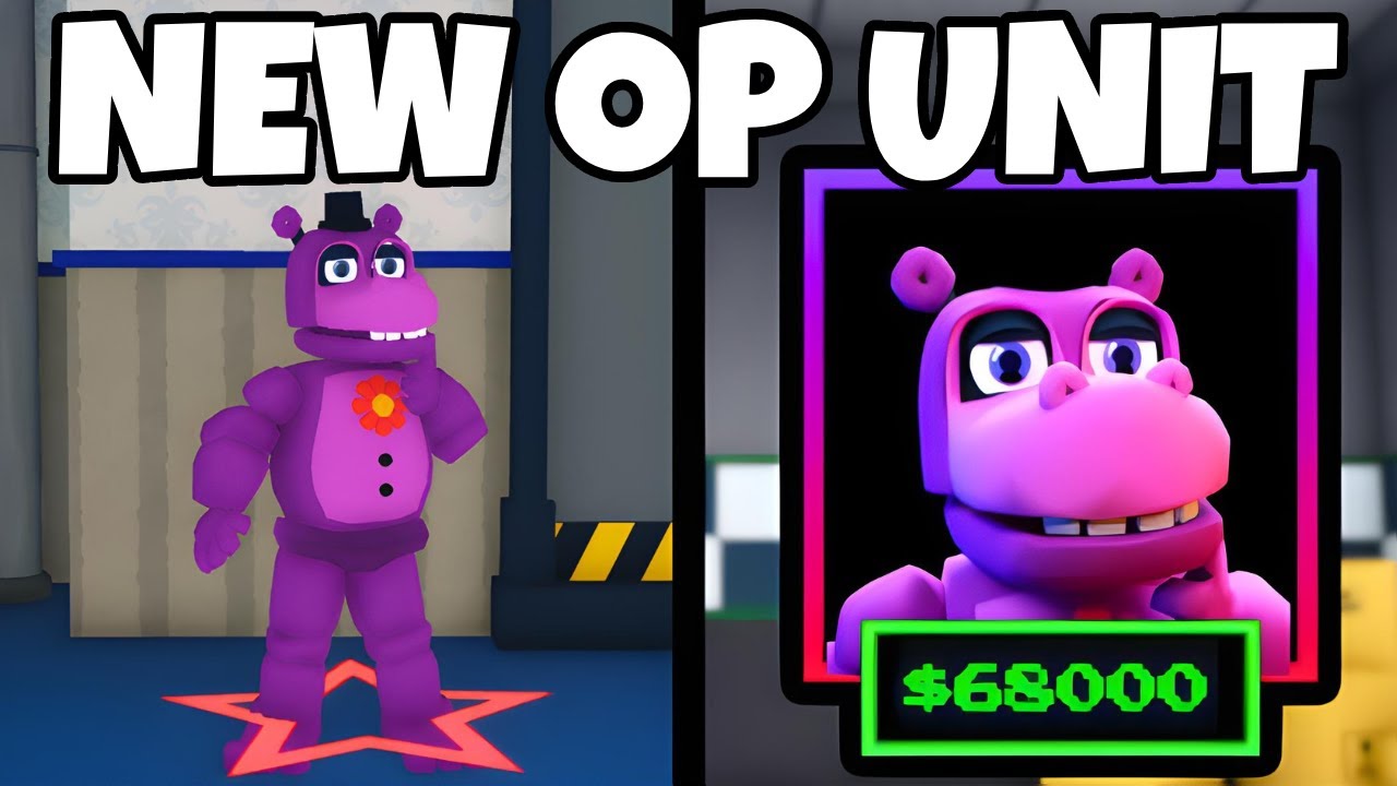 NEW MR HIPPO UNIT IS CRAZY OP in Roblox Five Nights TD (FNTD)