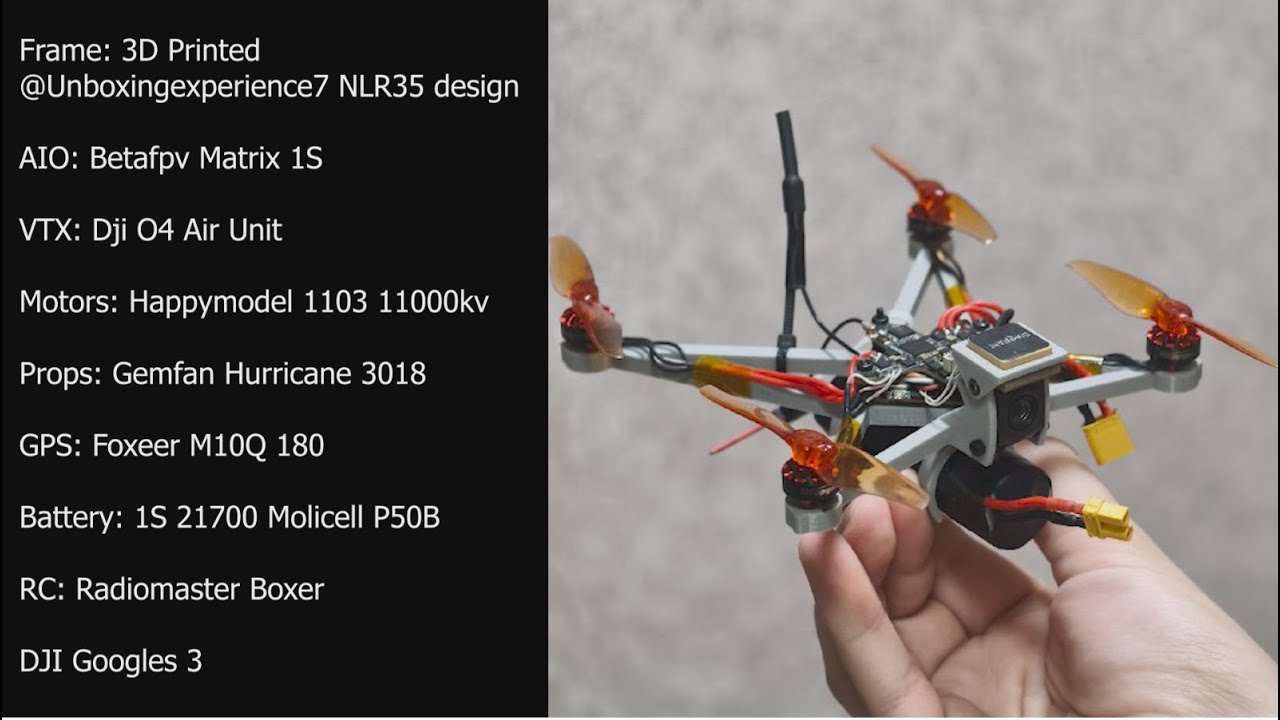 1S Nano Long Range FPV drone (7km away from home, 25min flight time)