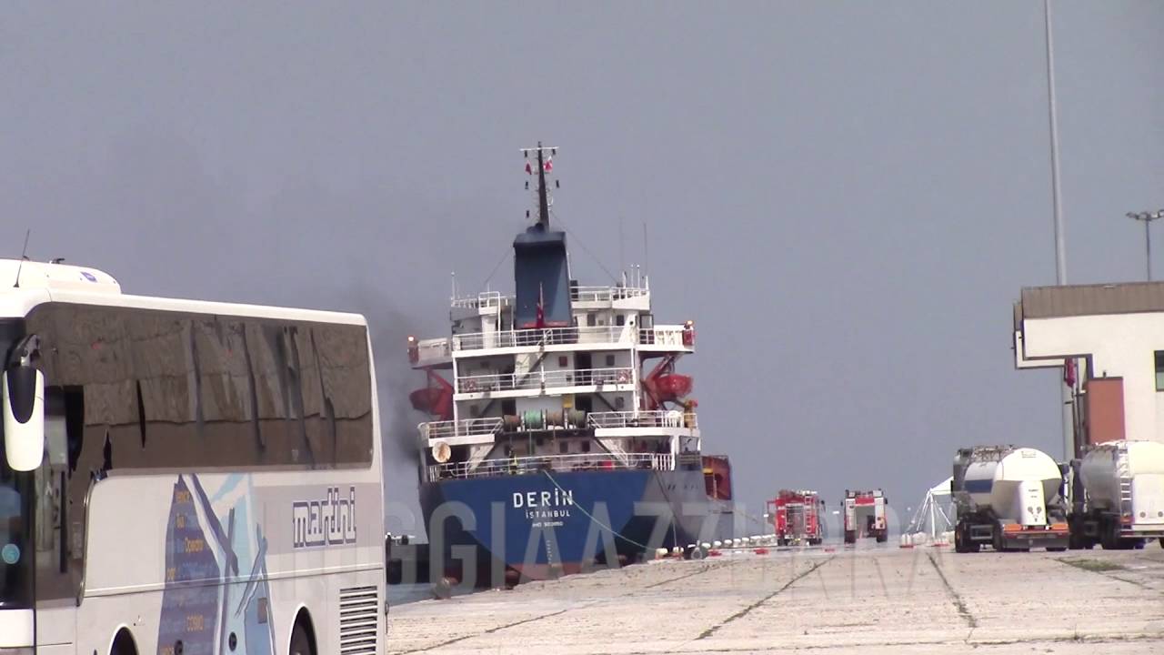 INCENDIO ALLA NAVE TURCA 