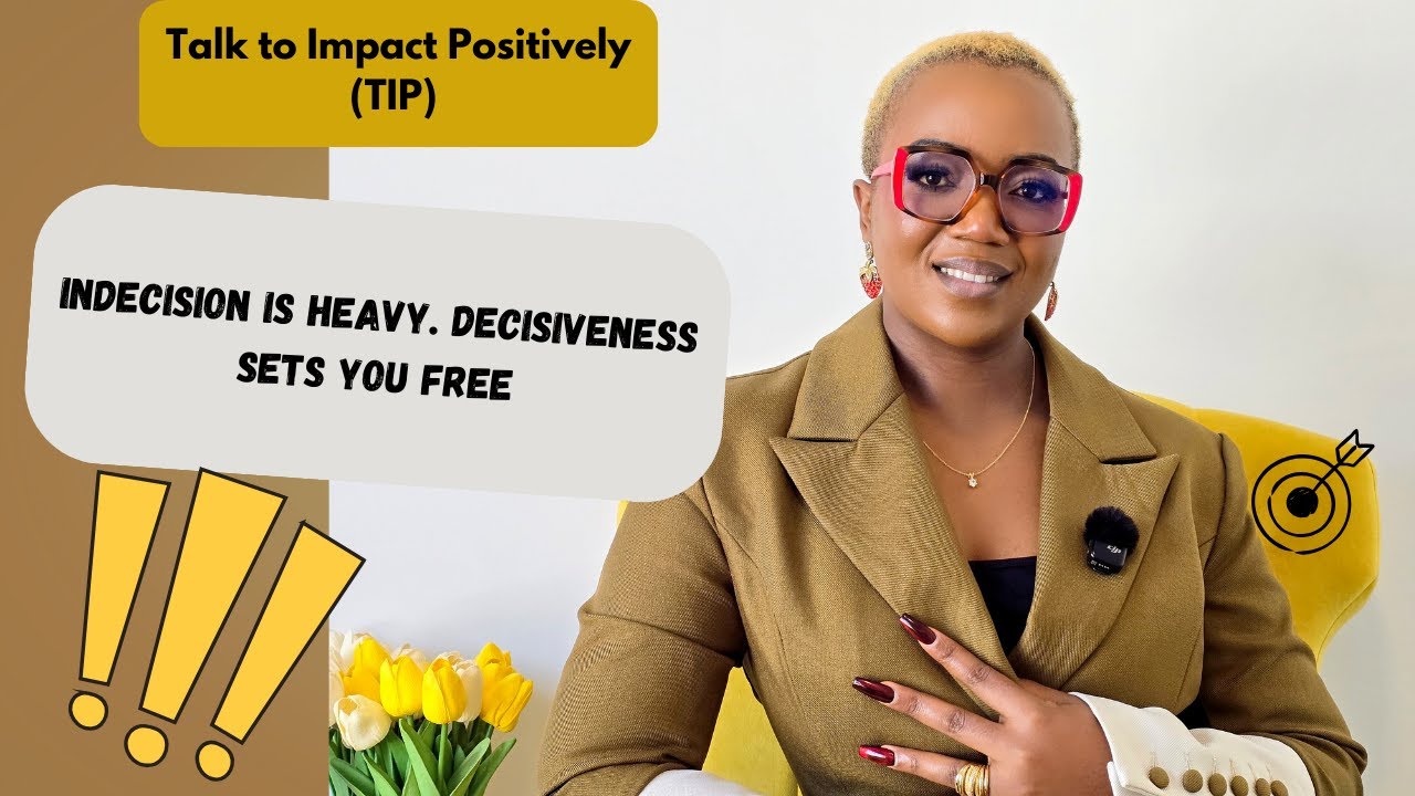 Indecision Is Heavy. Decisiveness Sets You Free