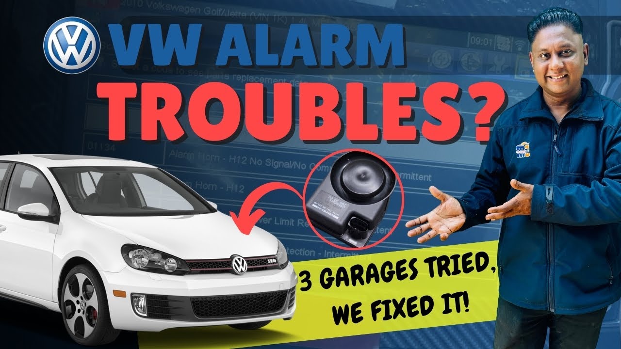 VW Golf Security Alarm System Problems – Locate, Diagnose & Fix the Issue