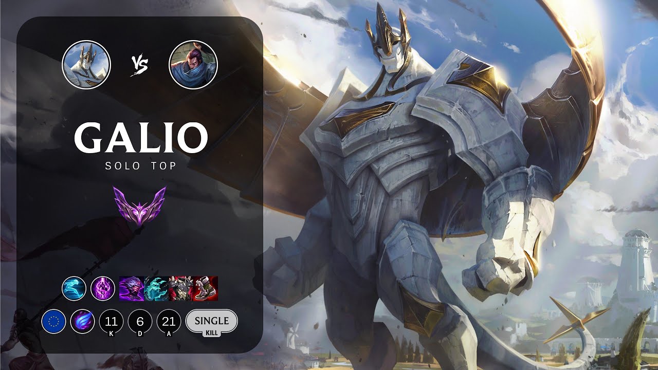 Galio Top vs Yasuo - EUW Master Patch 13.24