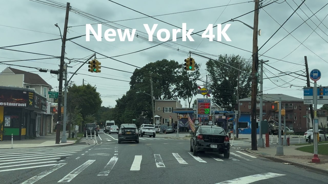 4K New York - Driving tour of Staten Island, ( Street #4 )