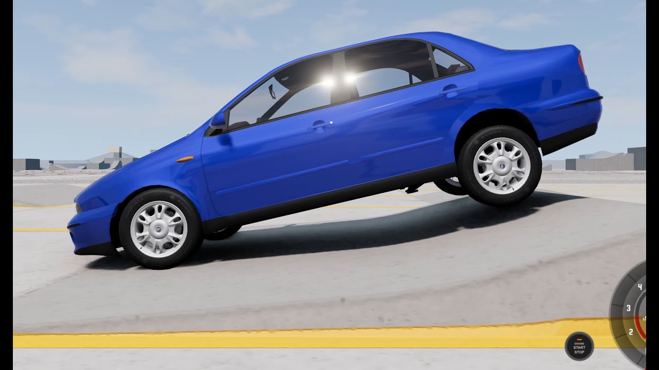 BeamNG Drive - Fiat Marea Suspension Testing