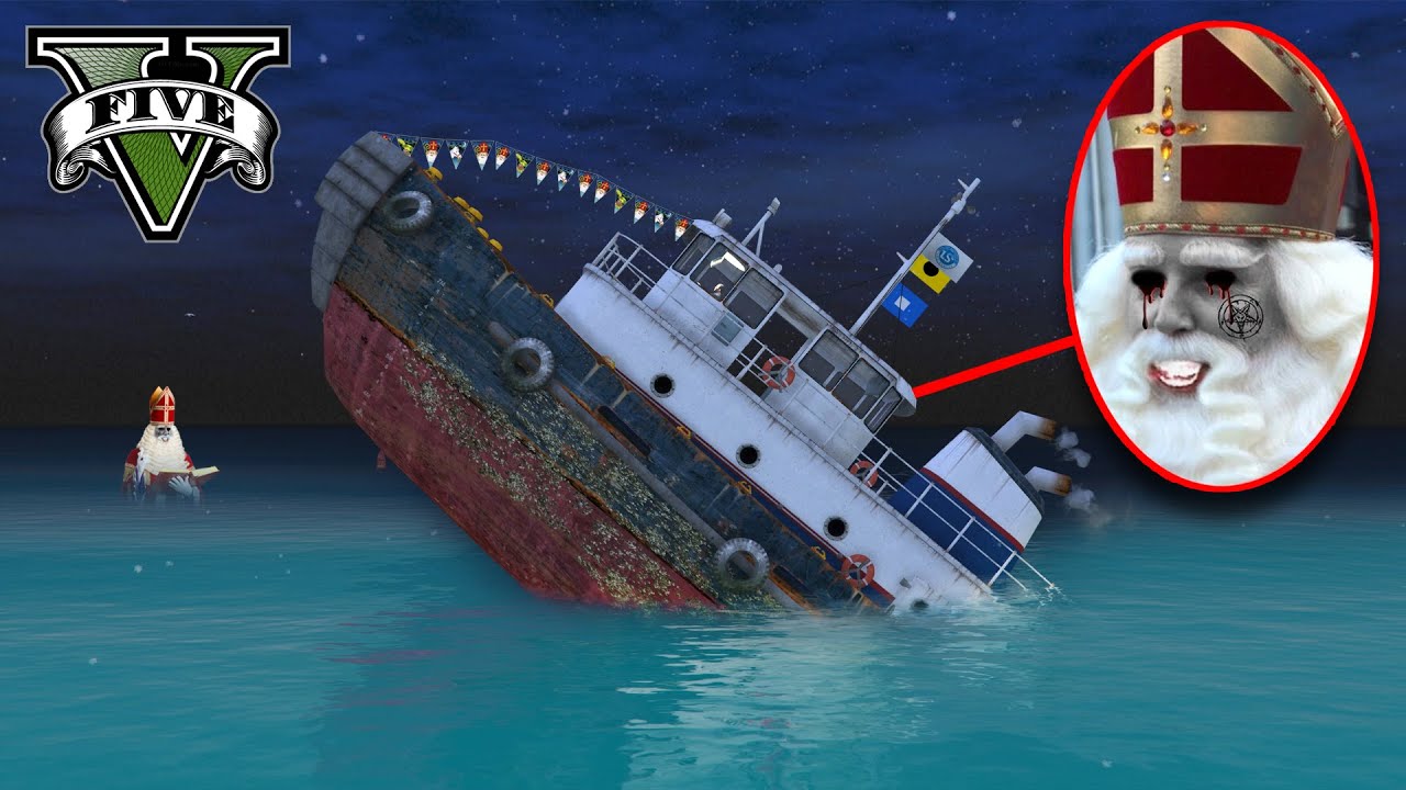 Ik GING STIEKEM MEE Op De PAKJESBOOT van DE HORROR SINT.. *IK LIET DE BOOT ZINKEN!* || GTA 5 #50