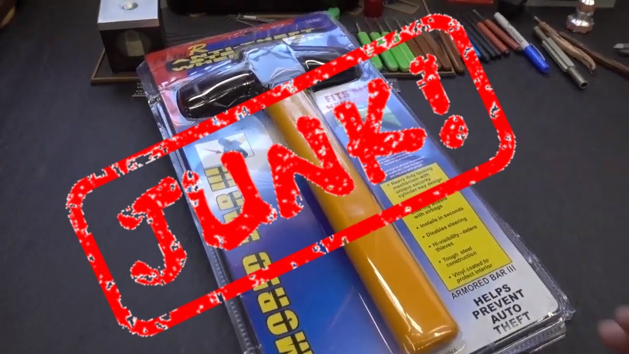 (1430) LEIQIR Steering Wheel Lock (JUNK!)