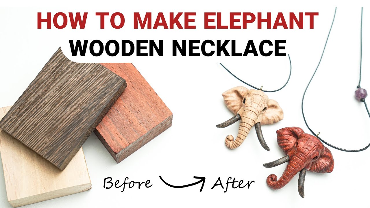 I Made a Wooden Elephant Necklace by Hand – You Won’t Believe the Result!