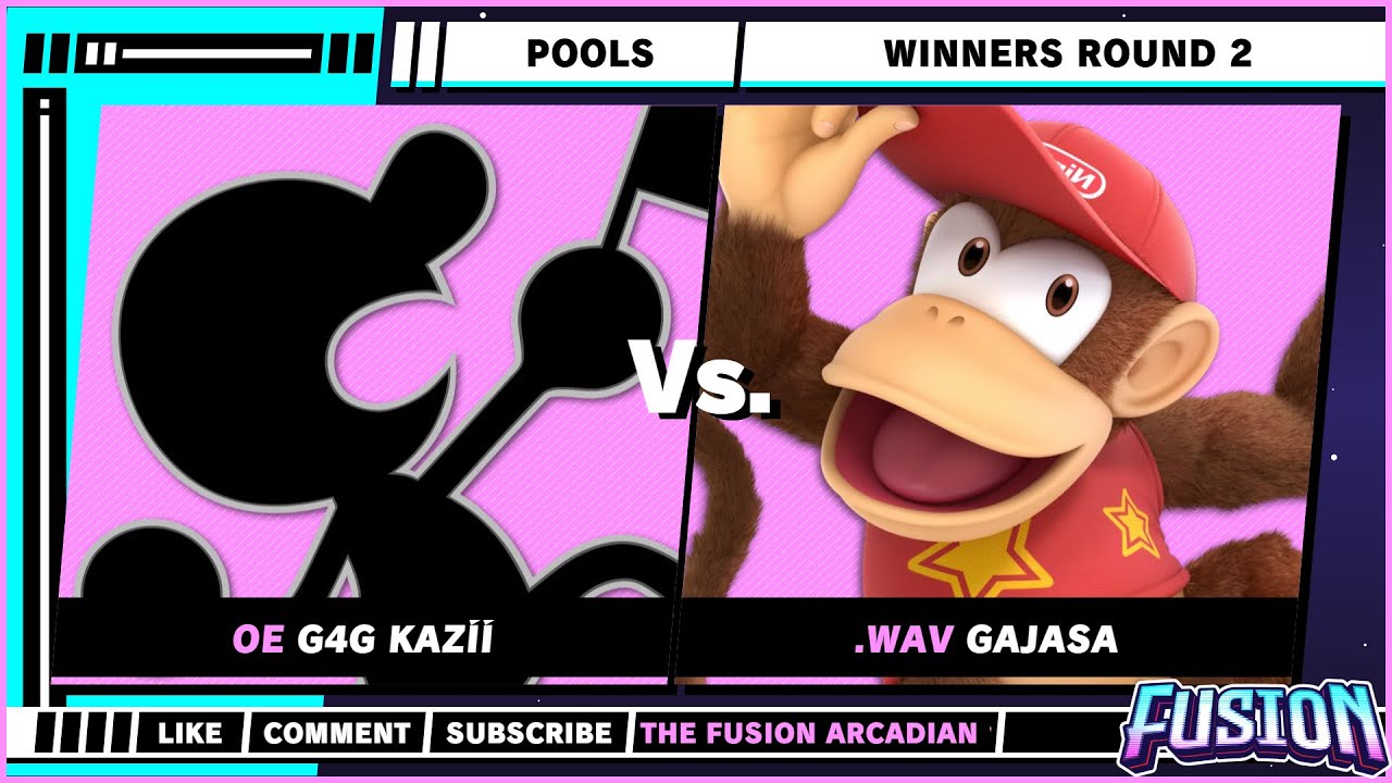 The Fusion Arcadian 12 - Pools - G4G KAZÍÍ (Mr. Game and Watch) VS Gajasa (Diddy Kong) - SSBU