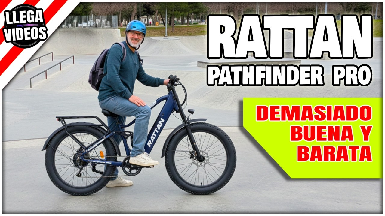 🔥 Bicicleta Eléctrica RATTAN Pathfinder Pro ⚡️ Ruedas FAT de 26x4 Pulgadas MTB
