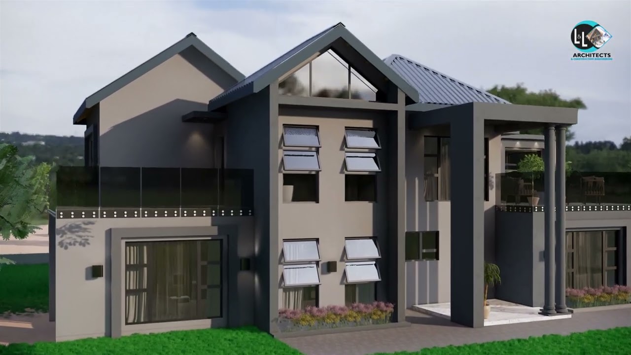 Farm House wit a Touche of Villa Design.