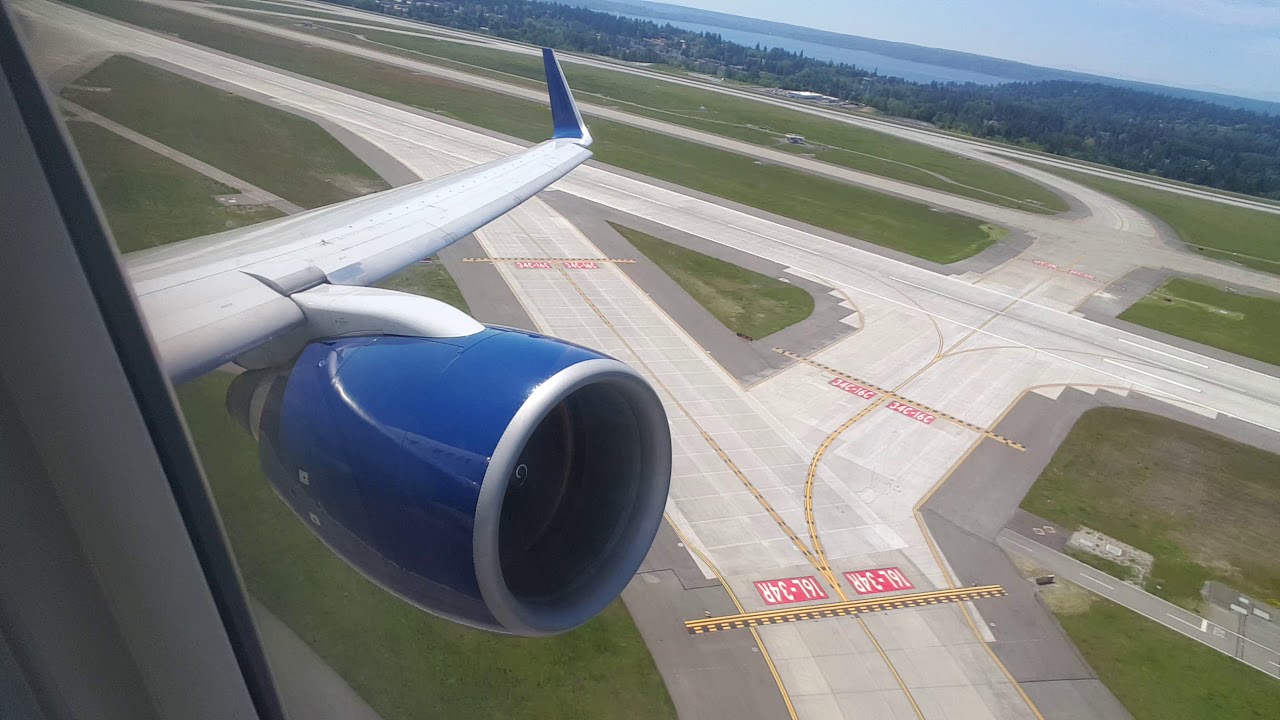 Delta Airlines 757-200 Takeoff Seattle Tacoma