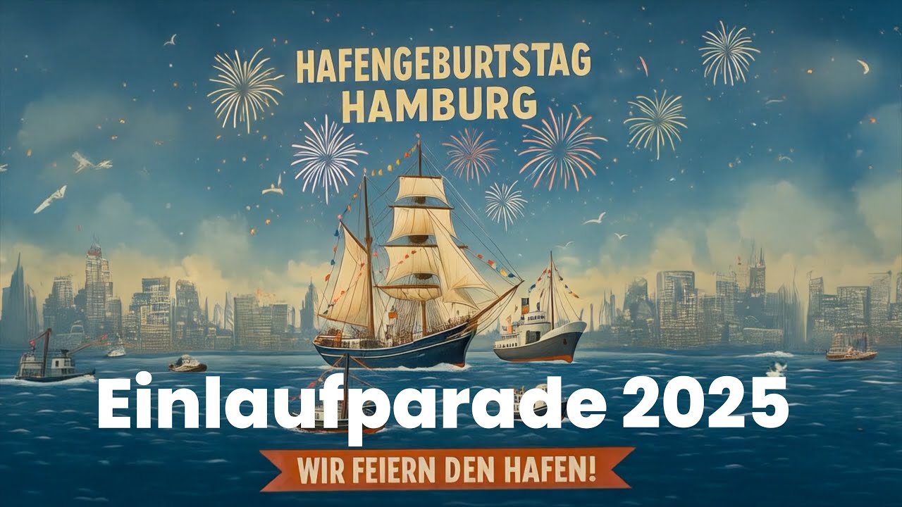 Einlaufparade Hamburg - Hamburger Hafengeburtstag 2025 Einlaufparade