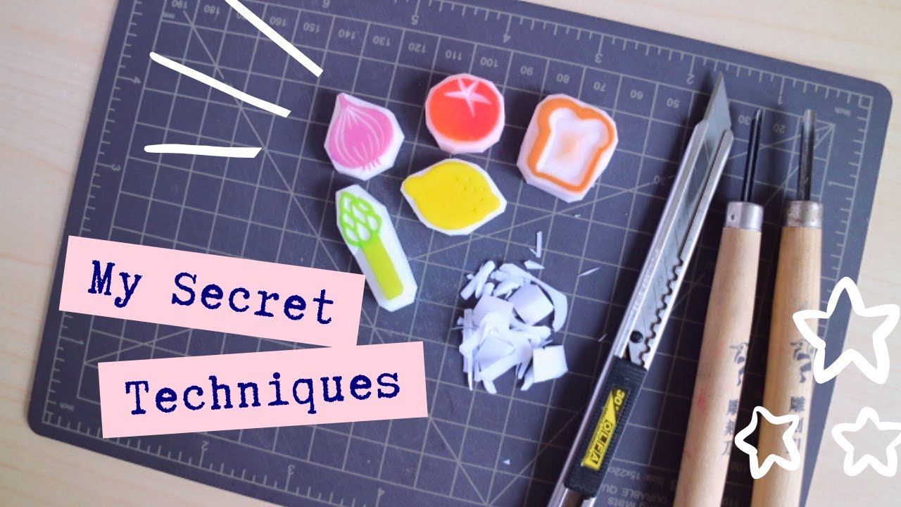 Stamp Artist reveals DIY Stamp Carving Techniques | Tutorial ✱ ParadeMade