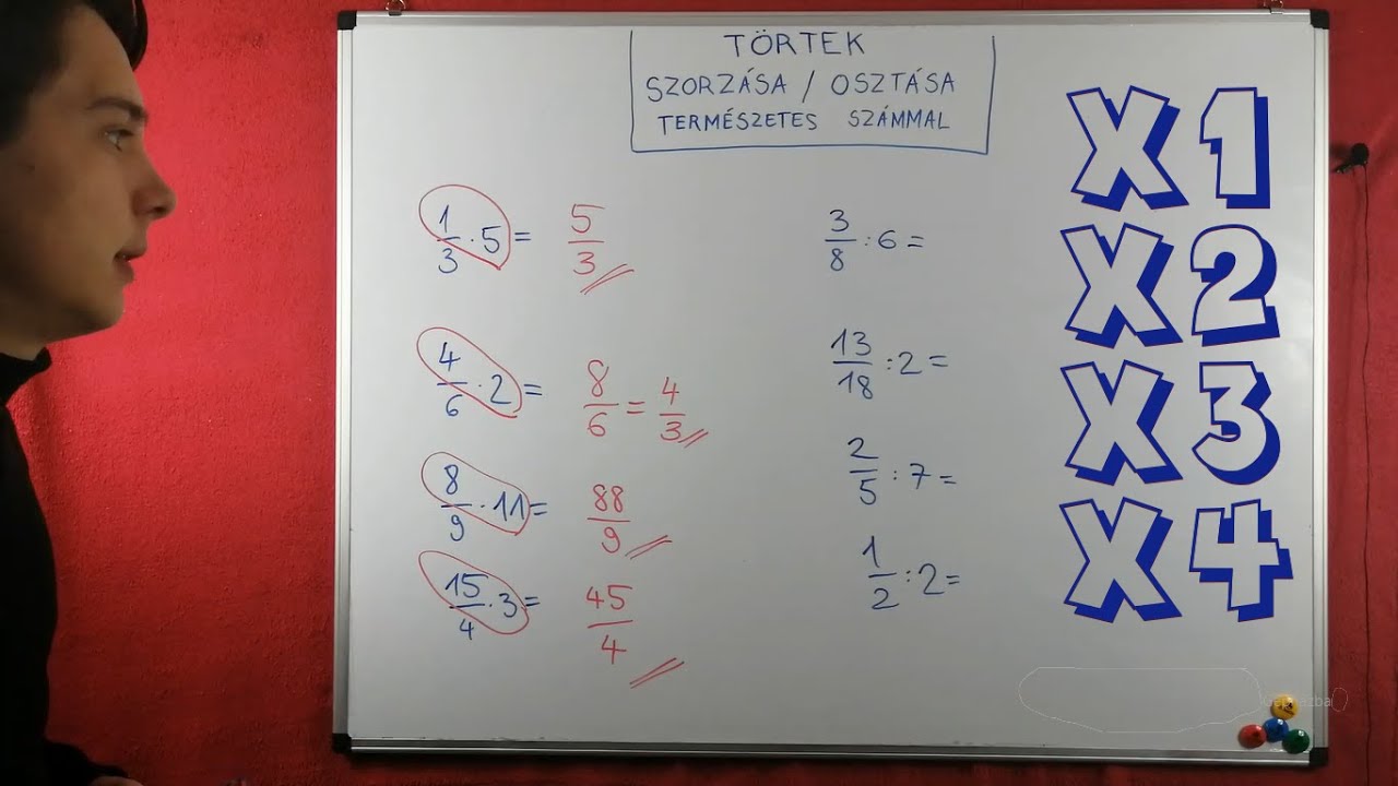 Törtek 4. - Szorzás/osztás természetes számmal