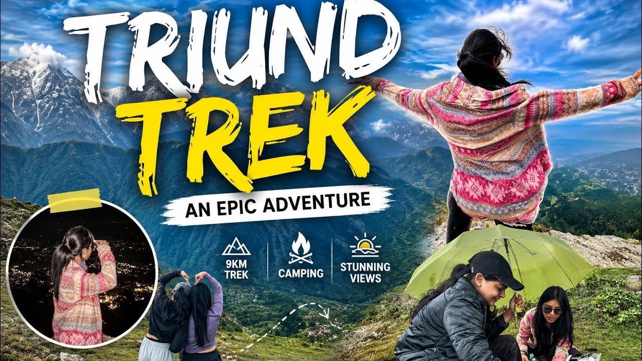Day 2 Triund trek📍#trending #lifeisbutadream #mountains 