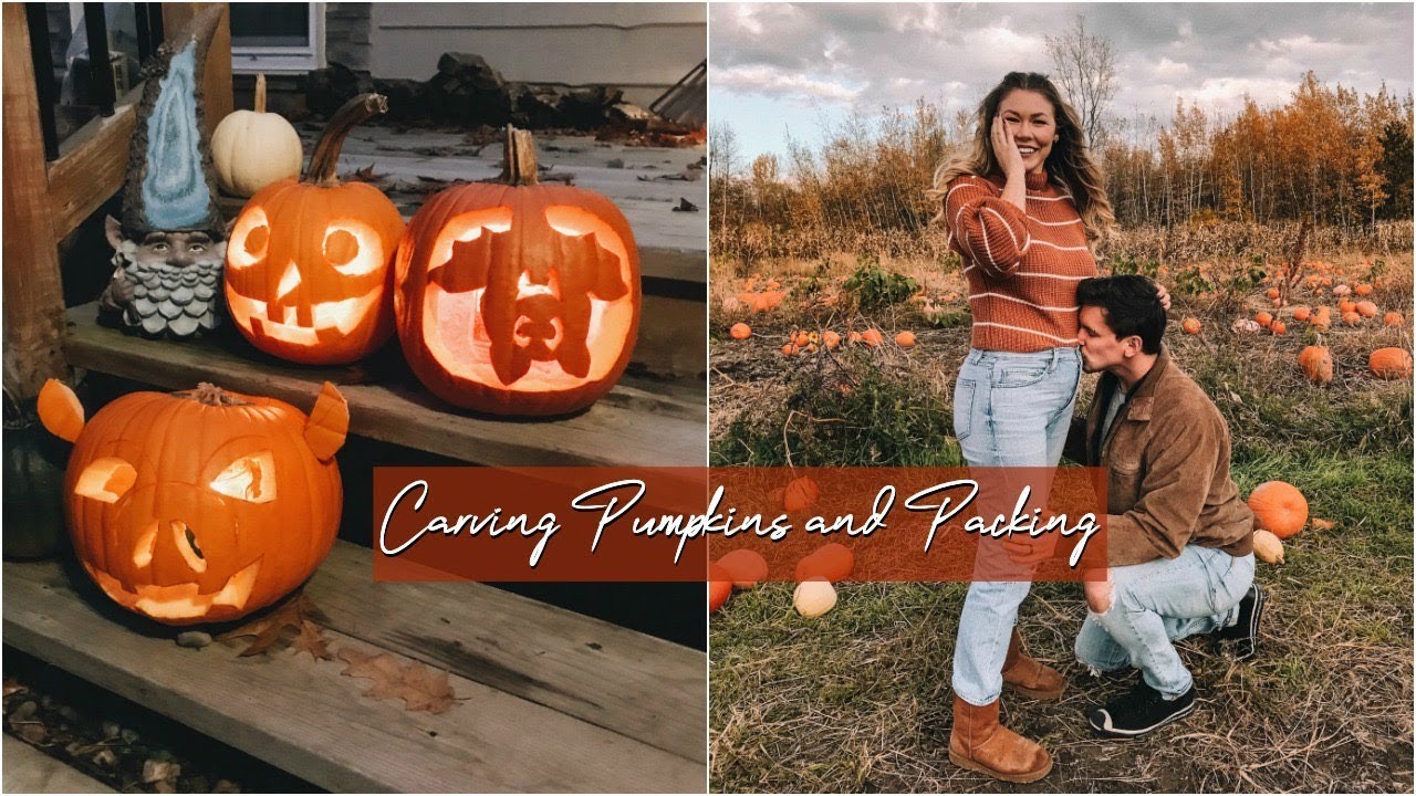 Vlogtober Day 29 // Pumpkin Carving & Packing
