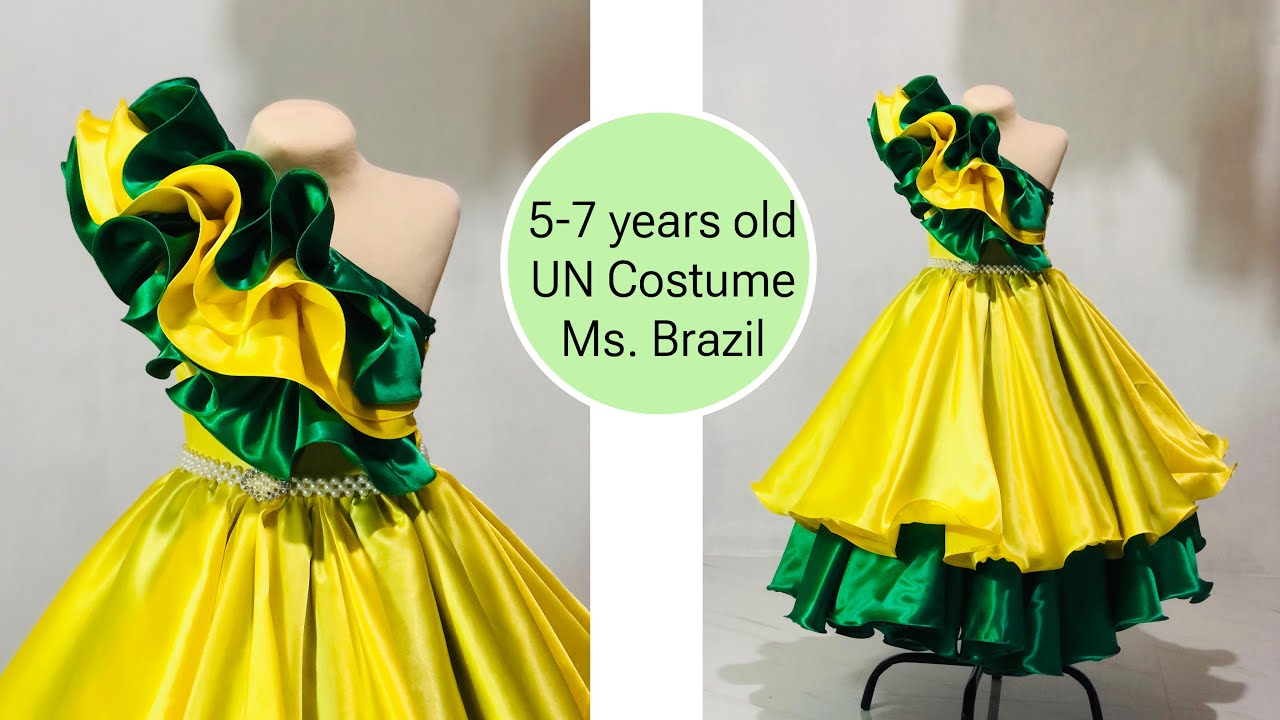 United Nation Brazil Costume | My own Version | #unitednations | Full Tutorial for beginners
