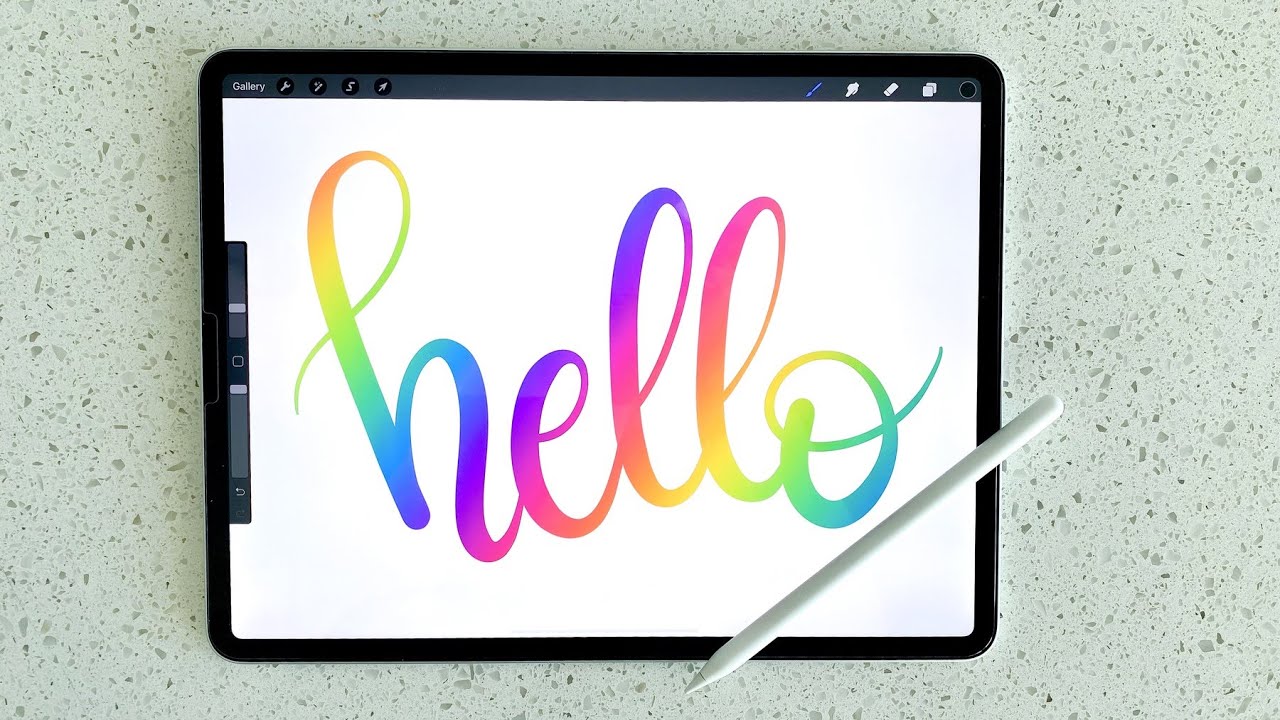 How to do Rainbow Lettering in Procreate