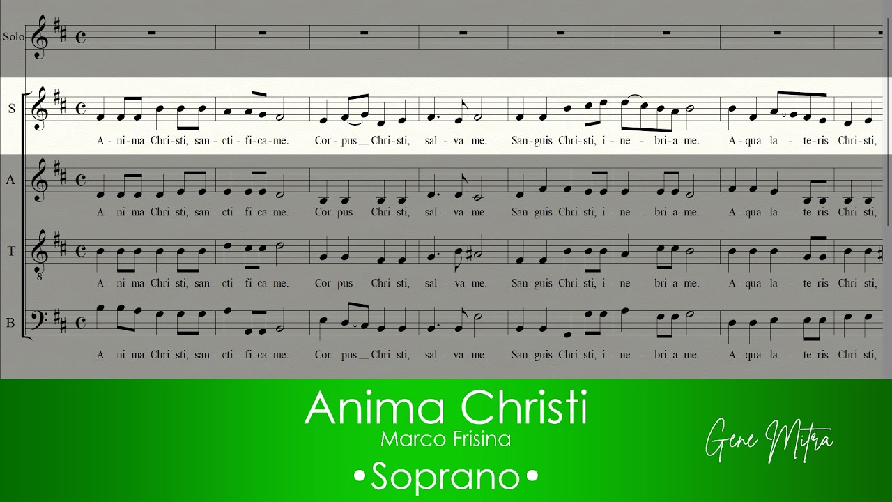 Anima Christi | Marco Frisina • Soprano