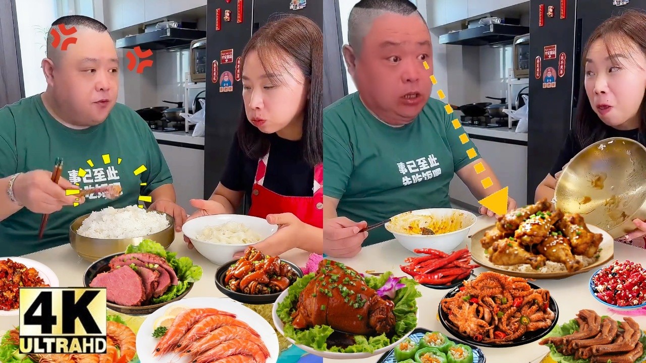 バカな旦那は自分が賢いと思っていたのに、結局肉を全部私にあげてしまった？腸が青くなるほど後悔した