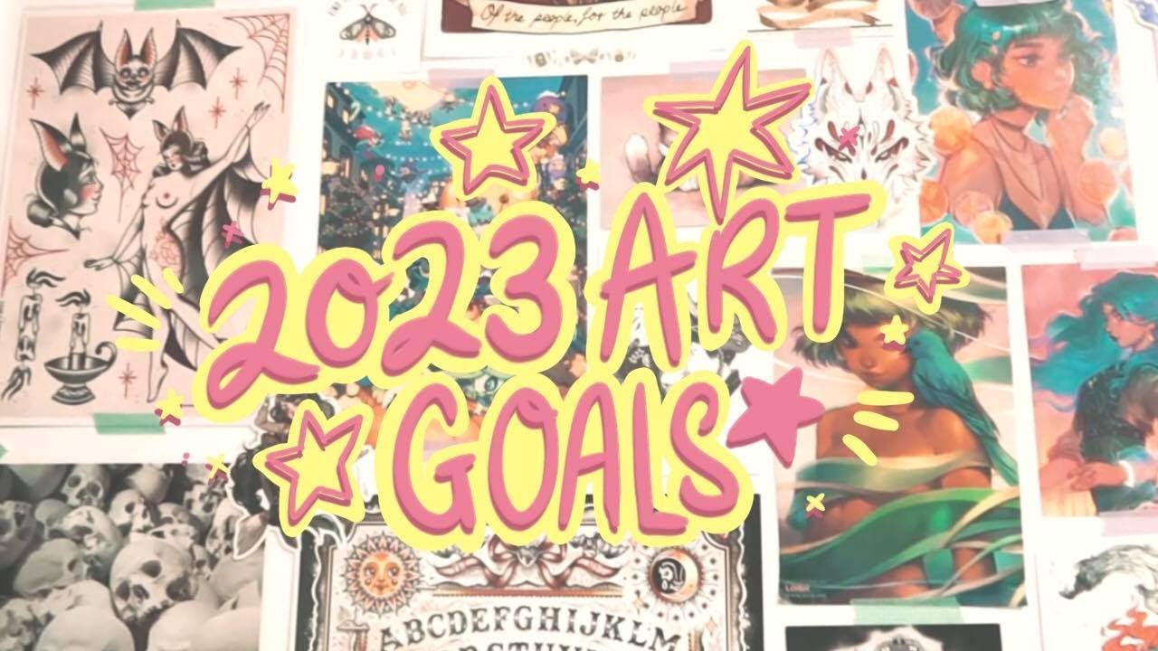 ★ my 2023 ART GOALS ★ Sketchbook with me