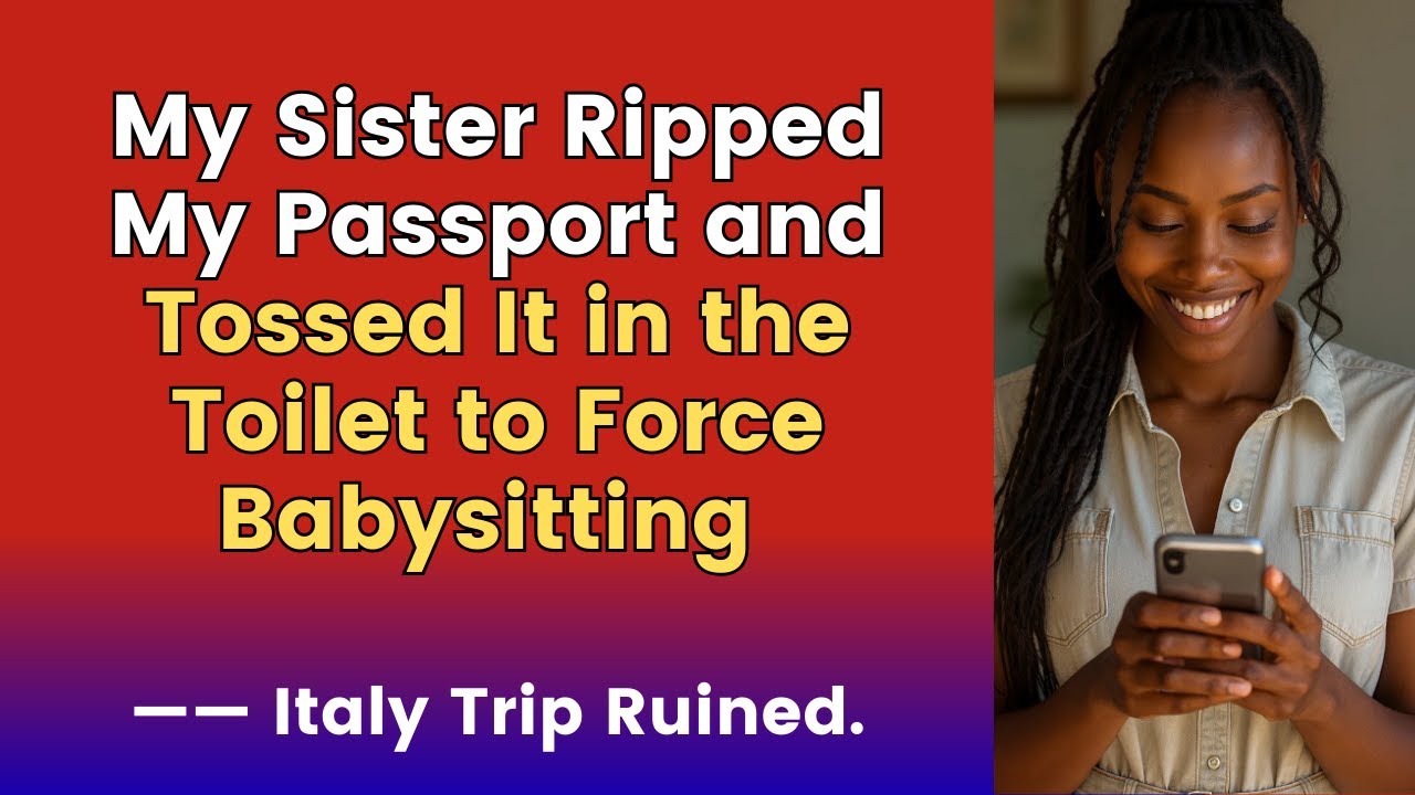 My Sister Ripped My Passport and Tossed It in the Toilet to Force Babysitting — Italy Trip Ruined.