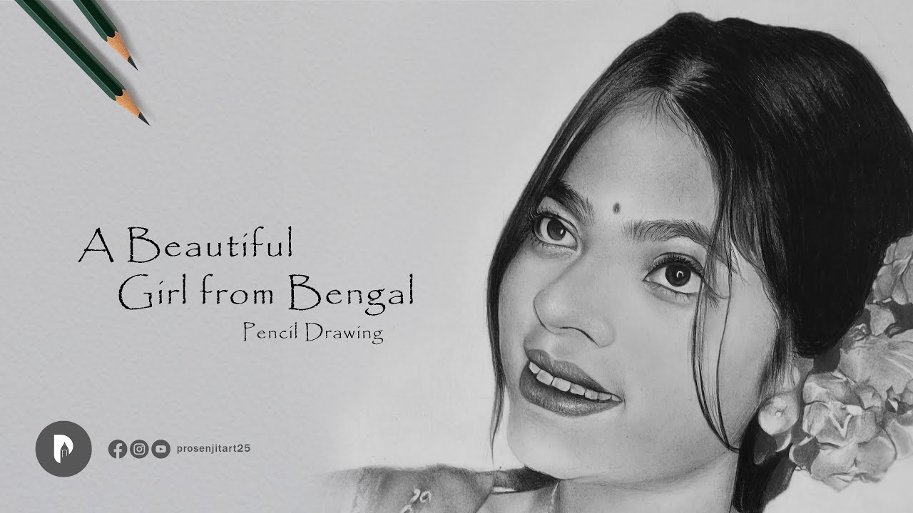 How to Draw a Beautiful Indian Girl | Indian Girl Drawing