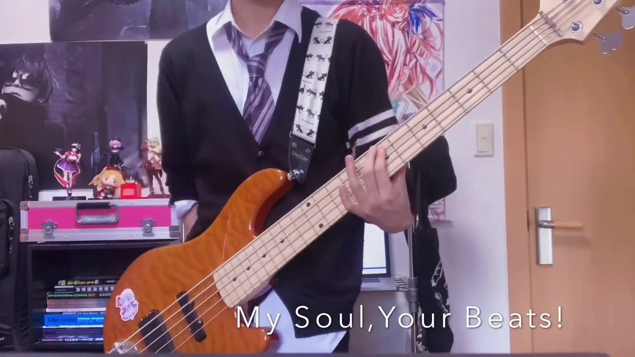 【Girls Dead Monster】My Soul,Your Beats! ベース弾いてみた (bass cover)